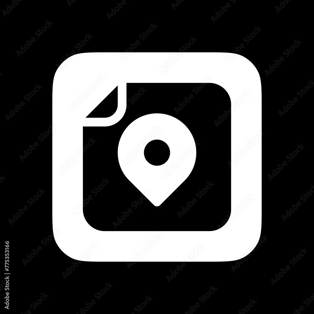 Editable vector location map file icon. Part of a big icon set family. Perfect for web and app interfaces, presentations, infographics, etc Editable vector location map file icon. Part of a big icon set family. Perfect for web and app interfaces, presentations, infographics, etc