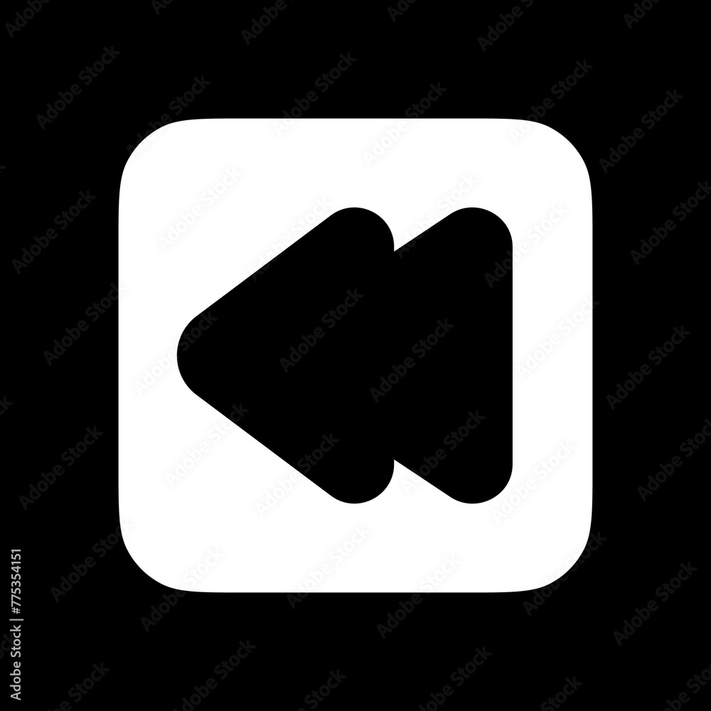 Editable vector rewind arrow icon. Black, transparent white background. Part of a big icon set family. Perfect for web and app interfaces, presentations, infographics, etc Editable vector rewind arrow icon. Black, transparent white background. Part of a big icon set family. Perfect for web and app interfaces, presentations, infographics, etc