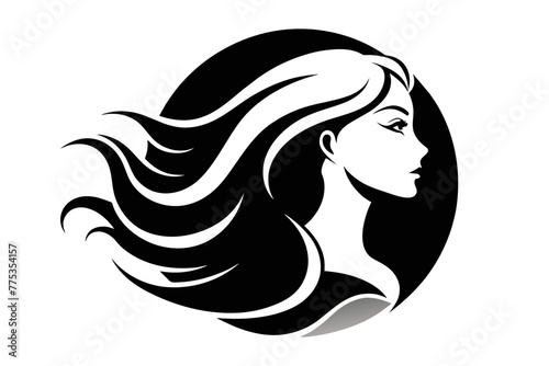 Introducing our captivating profile of a woman logo