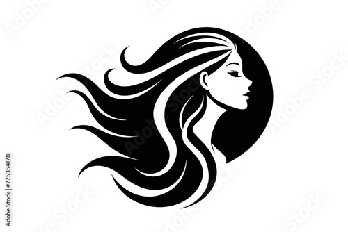 Introducing our captivating profile of a woman logo