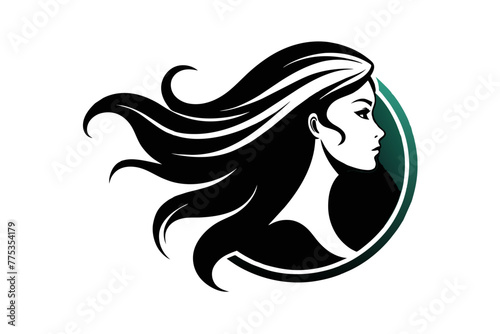 Introducing our captivating profile of a woman logo