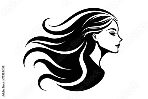 Introducing our captivating profile of a woman logo