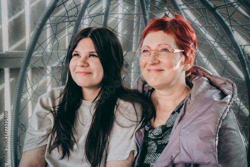 Daughter and mother were happy to be together