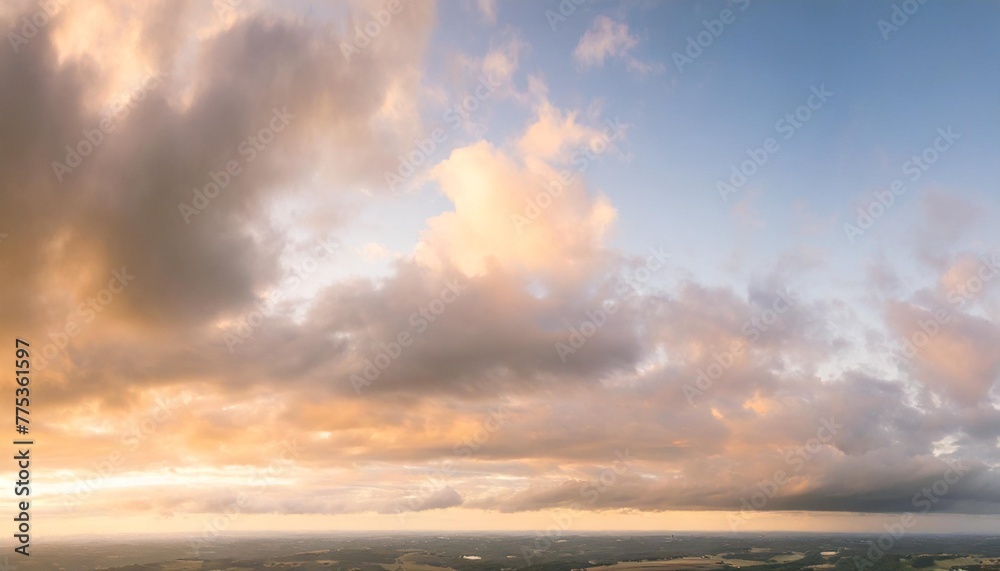 sky clouds panorama landscape