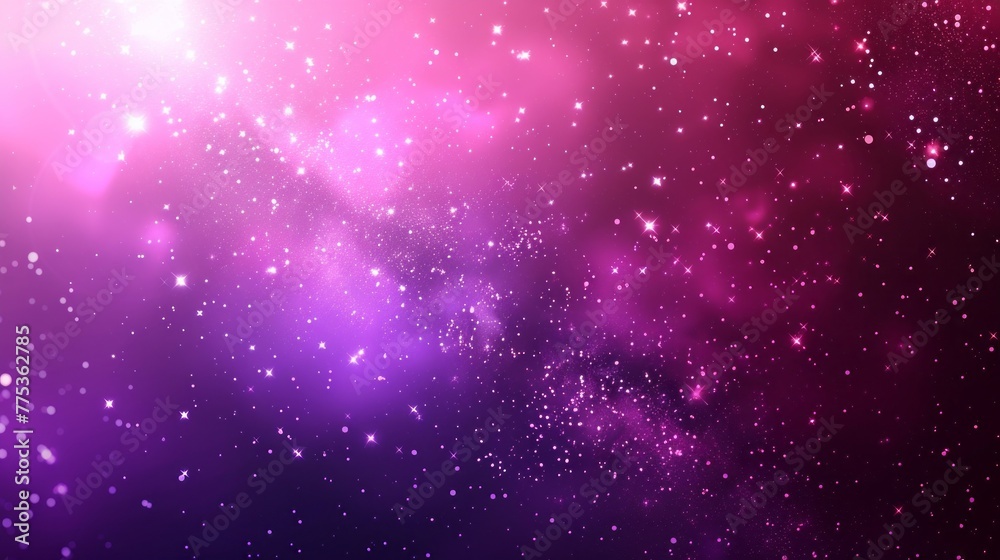Purple and pink vector layout with space stars on blurred abstract background: smart design for business ads
