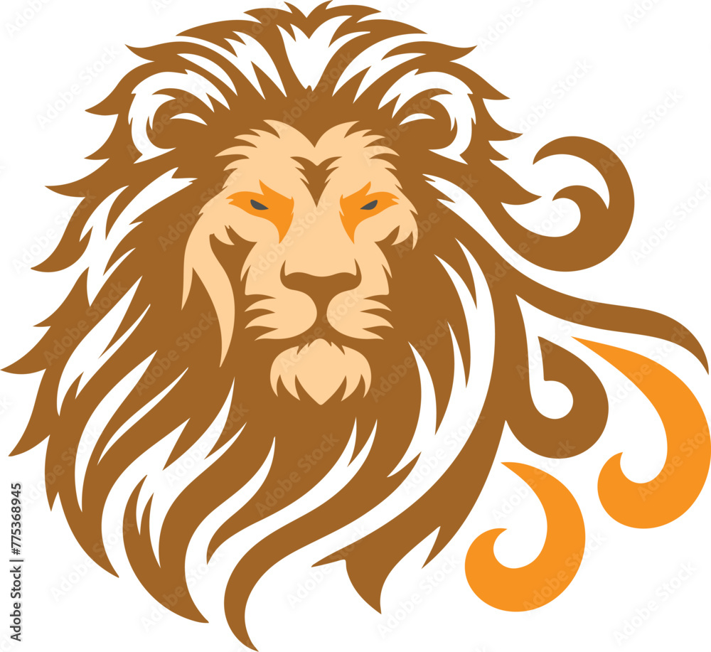 Obraz premium lion logo template vector