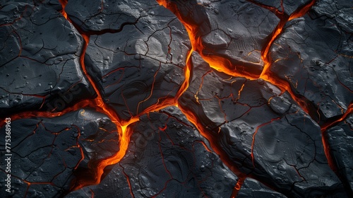 Brutal background with magma