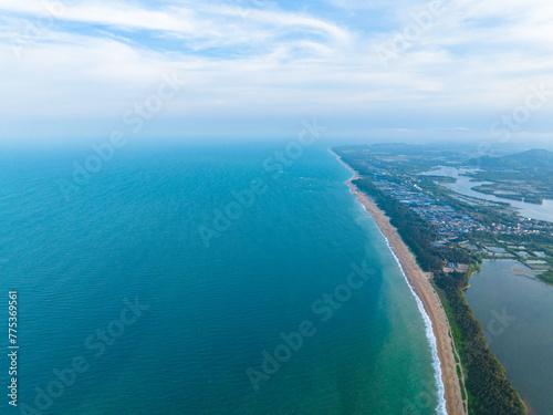 Beautiful scenery along the coast of Boao Yudai Beach, Qionghai, Hainan, China