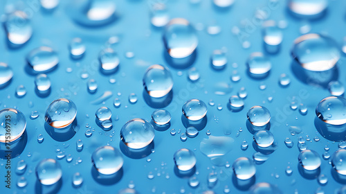 Wallpaper Mural water droplets on blue background Torontodigital.ca