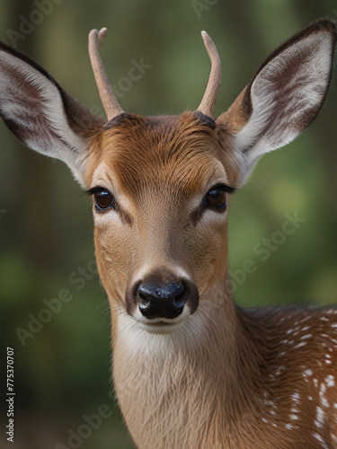 deer in the forest portrait