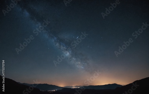 Astronomical object, Milky Way, visible in midnight sky © Andrey