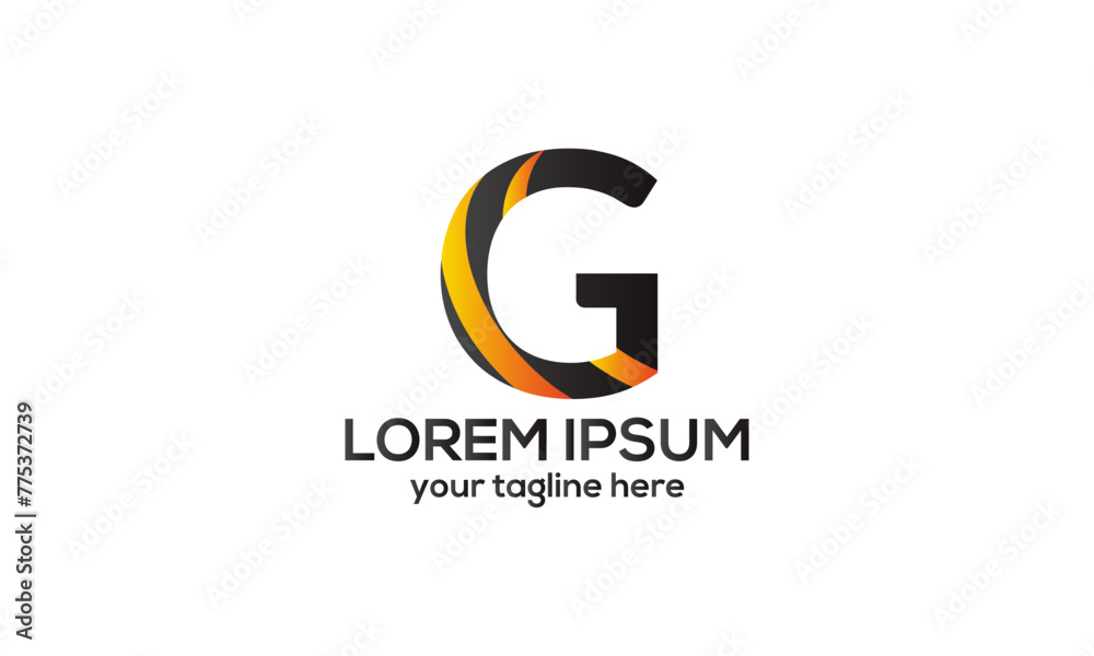 Initial Letters logo monogram with up to down style Initial Letters logo monogram with up to down style