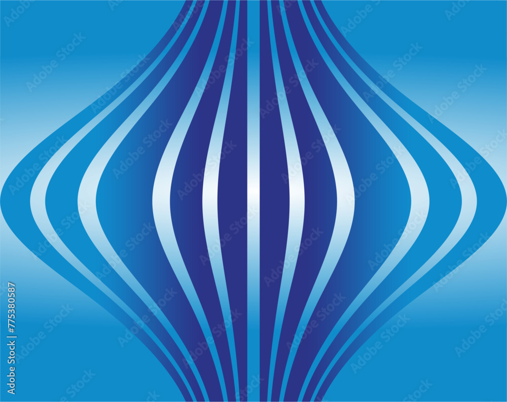 Line Blue Pattern Gradation The composition of curved lines and geometric planes with blue ...