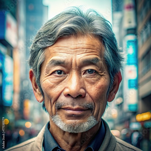 portrait of a man on a beautiful background. generative ai