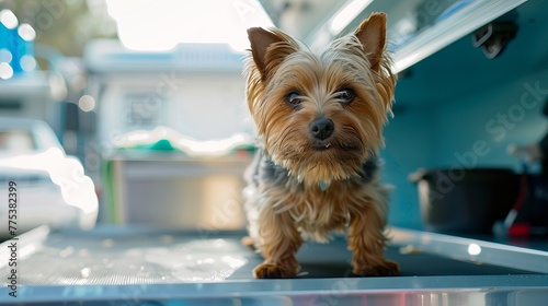 Pitch a business concept for a mobile pet grooming service. 