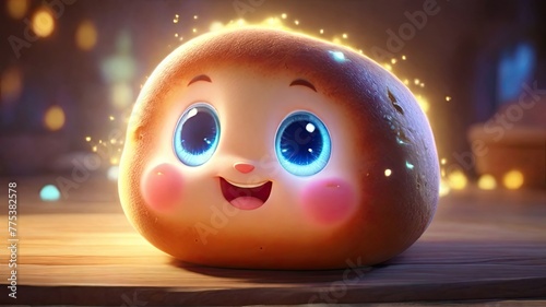 Rye bread Cute 3D character luminous eyeliner