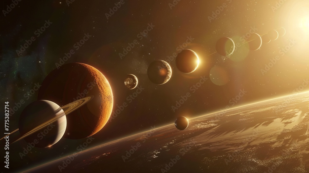 Study the formation, composition, and dynamics of planets and moons in our solar system and beyond.