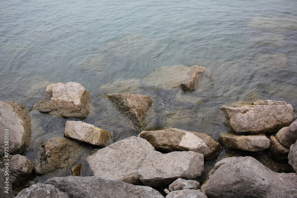 rocks in the water