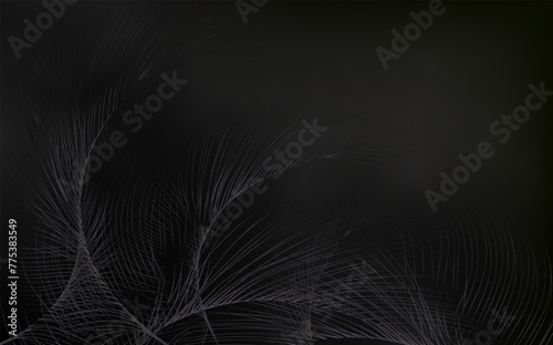 Background of flying realistic vector  goose or swan white feathers.Ecological feather filler for pillows, blankets or jackets.Vector concept design.