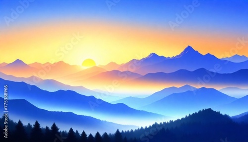 Digital-Painting-Invigorating-Morning-Sunrise-Over (14)