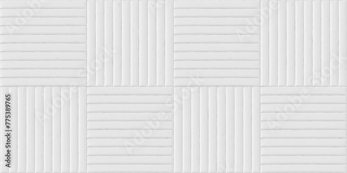 White, soft, rectangular leather panels photo