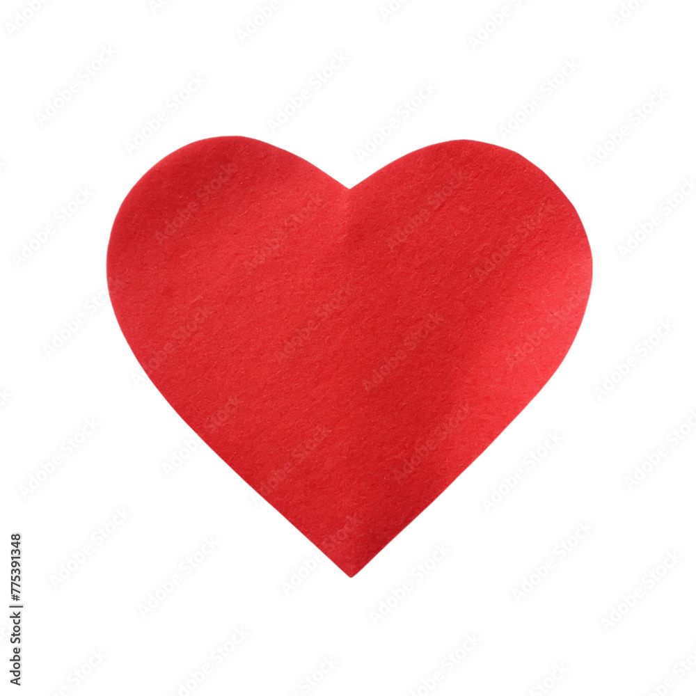 Red paper on heart shaped, isolated on transparent background. Red paper on heart shaped, isolated on transparent background.