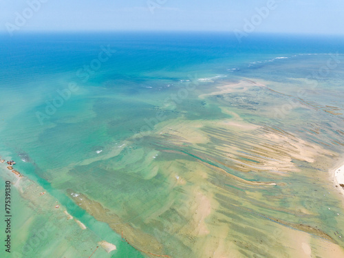 Scenery of offshore shoals in Wenchang, Hainan, China