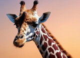 Portrait of a Giraffe in the Etosha National Park, Namibia