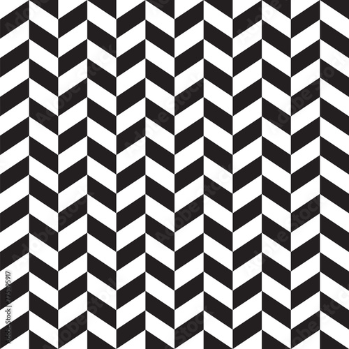 abstract chevrons pattern background with black and white, Geometric pattern seamless. Trendy design vector background for web backdrop or paper print. Tile texture. Decorative Illustration