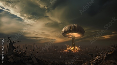 nuclear mushroom destroys Russia ::3 radioactive ::3 --no text, titles --ar 16:9 --quality 0.5 --stylize 0 Job ID: 42cc9301-f901-4817-8d05-cf4536465083