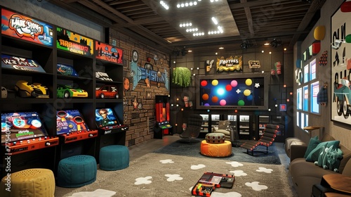 Pixel Playgrounds: A Combination of Innovation and Originality in Gameroom Architecture