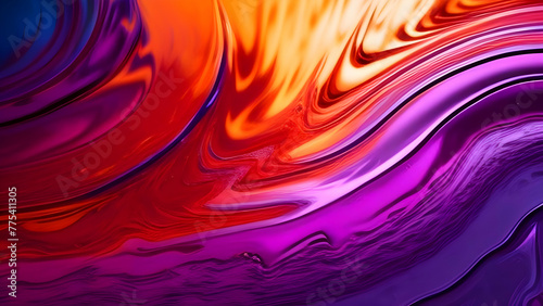 abstract red and purple liquid flowing oil painting texture background