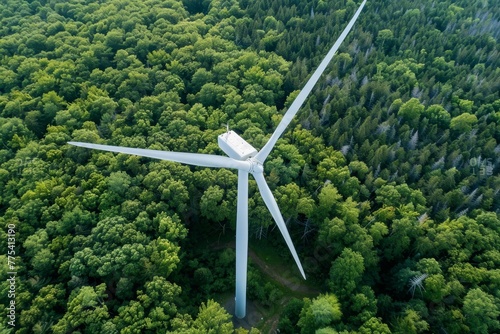 a windmill in the middle of a forest