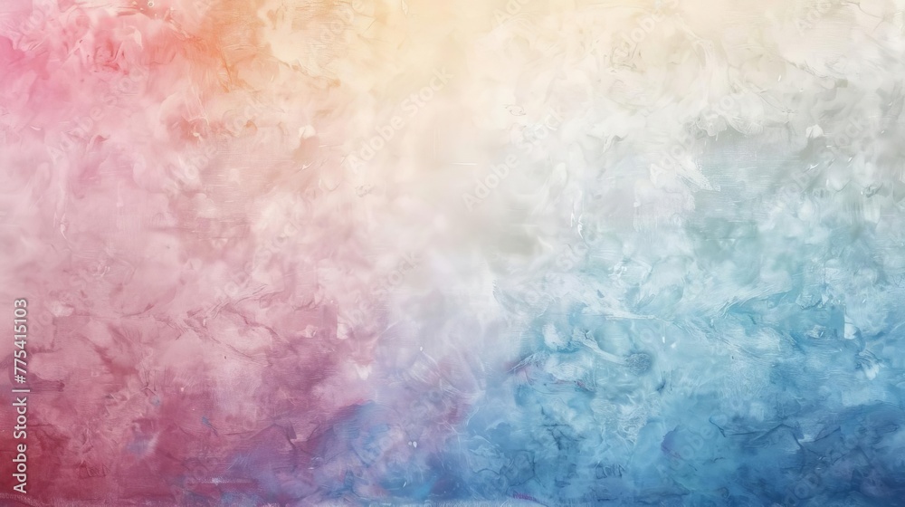 Abstract watercolor background featuring a harmonious blend of pastel colors, creating a soothing and calming atmosphere