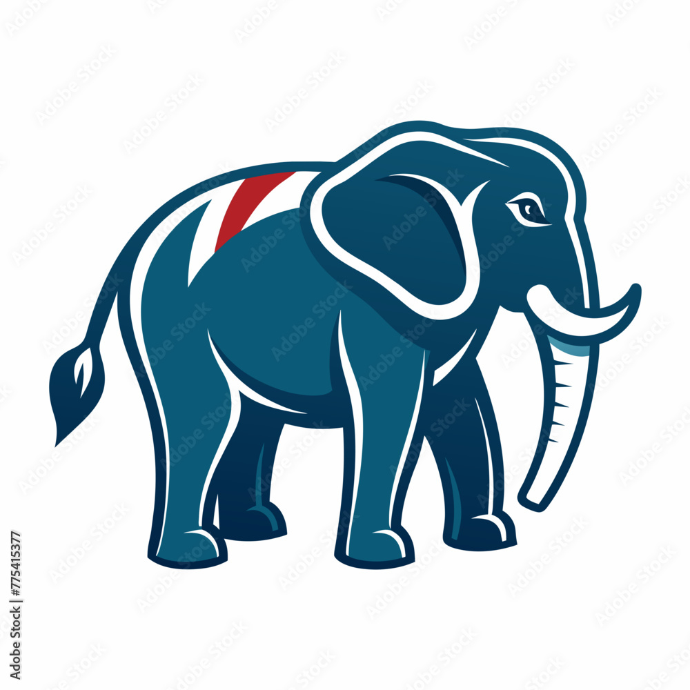 elephant, animal, cartoon, illustration, vector,