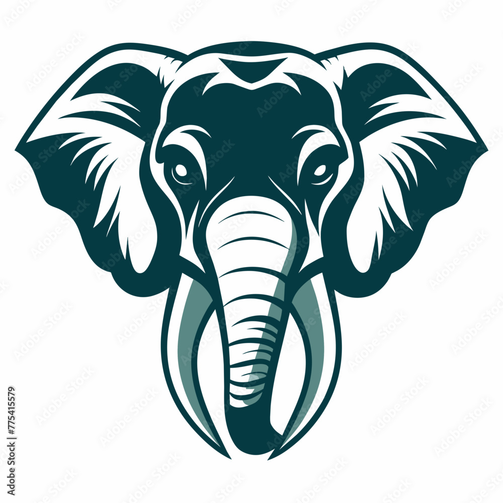 Obraz premium elephant, animal, cartoon, illustration, vector,