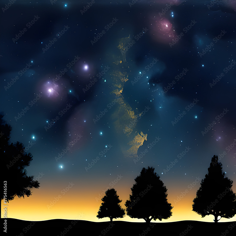 Fototapeta premium starry night sky