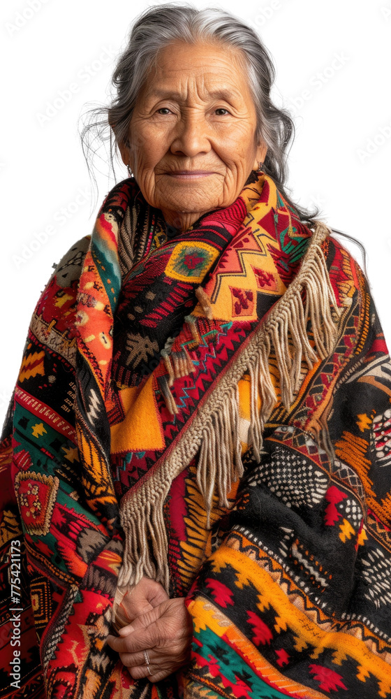 Joyful Navajo Weaver