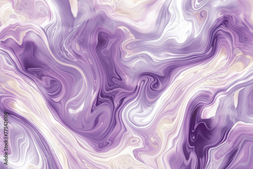 blend of lilac and cream hues in a smooth, flowing marble pattern.
