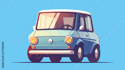 Car icon 2d flat cartoon vactor illustration isolat