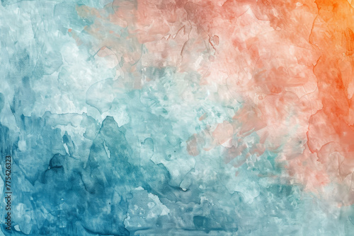abstract, watercolor fusion of cool blues and warm reds, suggesting creativity and emotion.