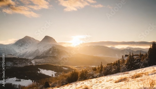 mountains at winter