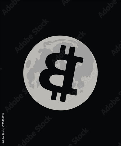  Stylish , fashionable and awesome Bitcoin typography art and illustrator, Print ready vector handwritten phrase Bitcoin T shirt hand lettered calligraphic design. Bitcoin Vector illustration bundle.
