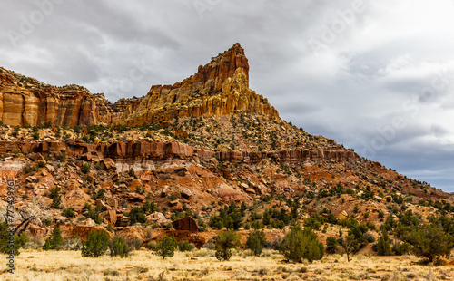 Natural rock and sandstone formations at Capital Reef National Park.