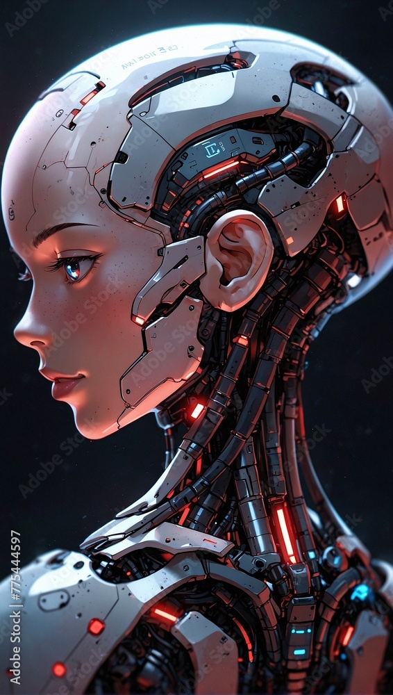 Fototapeta premium Synthetic Sanctuary: Refuge in the Digital Realm. AI Generated