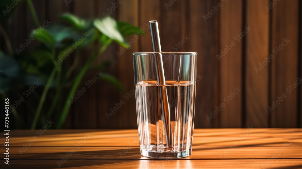 Eco-friendly glass and metal straws next to a ceramic coffee cup on a wooden table background, no text, no inscriptions, no advertising --ar 16:9 --quality 0.5 --v 5.2 Job ID: f9a9cb70-ed60-4df1-b6cf Eco-friendly glass and metal straws next to a ceramic coffee cup on a wooden table background, no text, no inscriptions, no advertising --ar 16:9 --quality 0.5 --v 5.2 Job ID: f9a9cb70-ed60-4df1-b6cf