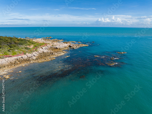 Rocks in the middle corner of Qizi Bay, Changjiang, Hainan, China