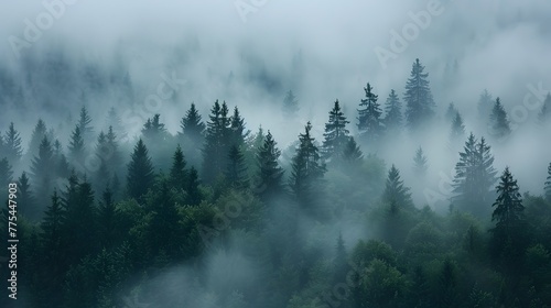 morning fog and a forest © Ziyan