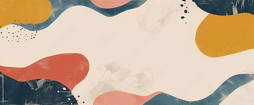 Abstract watercolor background with red and blue spots. Hand-drawn illustration. Abstract watercolor background with red and blue spots. Hand-drawn illustration.