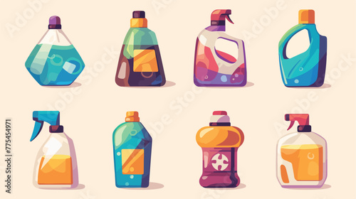 Detergents icon 2d flat cartoon vactor illustration